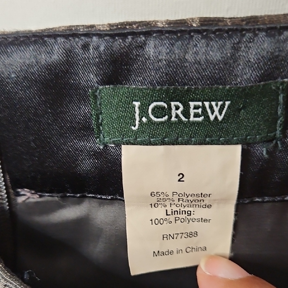 J. Crew Black Textured Pencil Skirt - Picture 2 of 6
